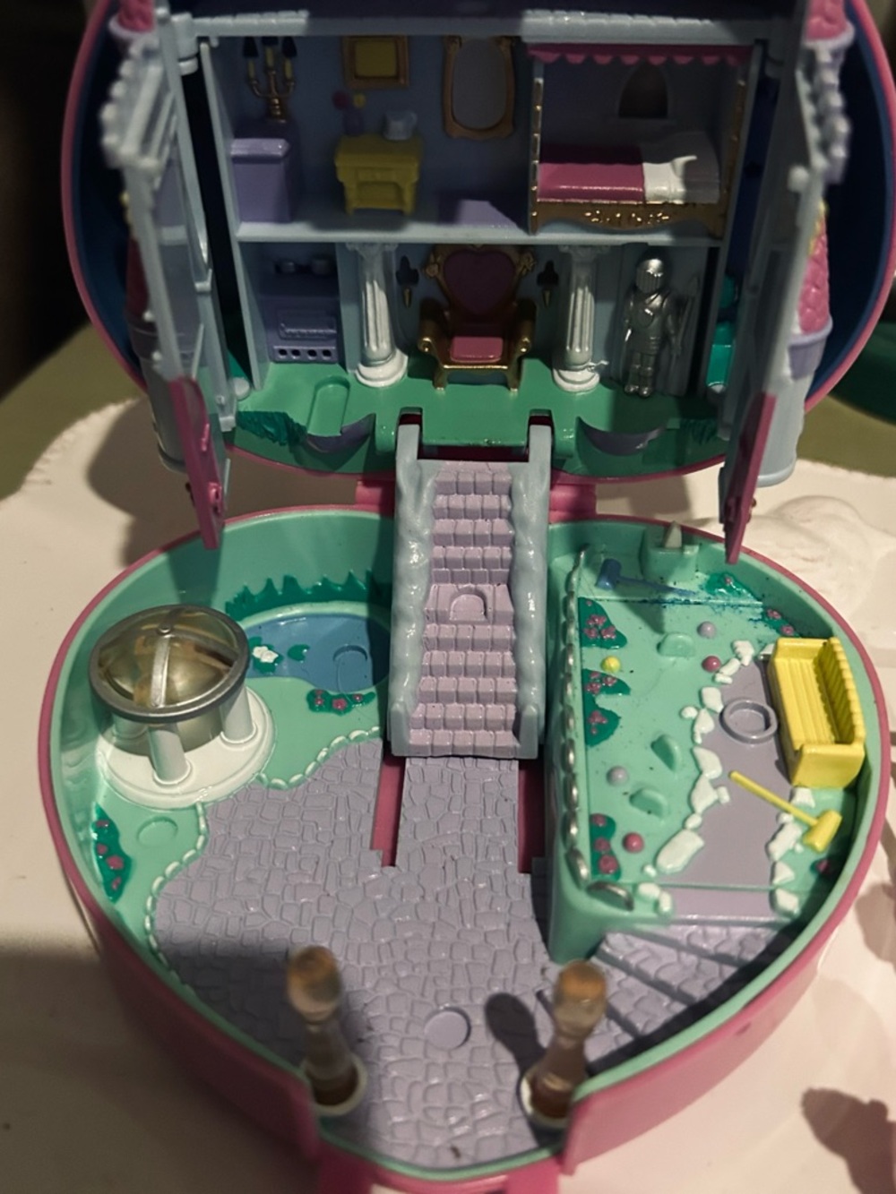 Vintage 1992 Bluebird Polly Pocket LIGHT UP Starlight Castle w/princess iconic - Picture 5 of 7